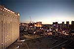 Las Vegas au coucher du soleil, Nevada, Etats-Unis