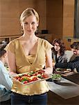 Portrait of Woman Hosting Dinner Party