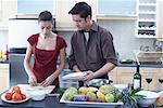 Couple Cooking Together