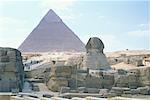 Sphinx and Pyramid at Giza, Egypt