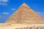 Extérieur de la pyramide, Gizeh, Egypte