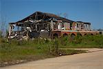 Maison endommagée par l'ouragan Katrina, Port soufre, Louisiane, Etats-Unis