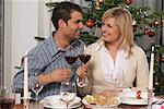 Couple Toasting With Wine