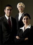 Portrait of three businesspeople