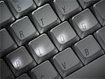 Keyboard with BLOG highlighted