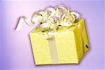 Close-up of a wrapped gift