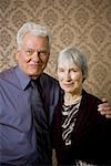 Portrait of an elderly couple standing together