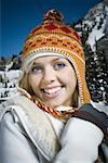 Close-up of a young woman smiling