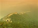 Aerial view of the Great Wall of China, China