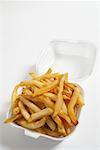 French Fries in Styrofoam Container