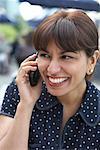 Woman Using Cellular Phone