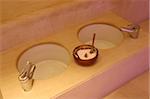 Bathroom sink with spa treatment