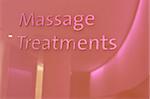 Signe de traitements de massage