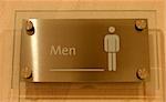 Men's bathroom sign