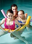 People exercising in a spa pool