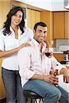 Portrait of Couple in Kitchen