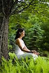 Woman Practicing Yoga