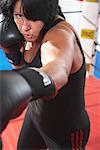 Portrait of Woman Boxer