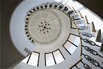 Low angle view of a spiral staircase