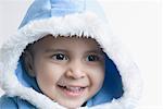 Close-up of a boy smiling