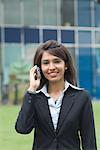 Businesswoman talking on a mobile phone