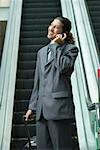 Businessman talking on a mobile phone