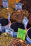 Olives à vendre, Istanbul, Turquie