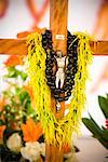 Cross at Mother's Day Service, Mulivai, Upolu, Samoa