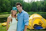 Portrait of Couple Camping