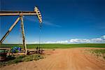 Pump Jack at Oil Well, North Dakota, USA