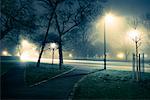 Street at Night, Edinburgh, Midlothian, Scotland, UK