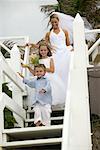 Bride With Flower Girl and Ring Bearer