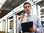 Man in Automotive Plant