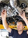 Man Working on Car