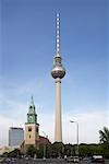 Tour Fernsehturm, Berlin, Allemagne