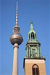 Tour Fernsehturm, Berlin, Allemagne