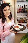 Girl Holding Food