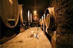 Casks in Wine Cellar