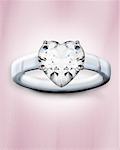 Heart Shaped Diamond Ring