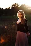 Portrait of Woman Standing in Field