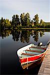 Fishing Boat by Lake, Ontario, Canada