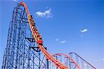 Ride of Steel Roller Coaster, 6 Flags Darien Lake Amusement Park, Darien Center, New York, USA