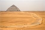 Pyramide de Dashur, désert du Sahara, Egypte