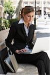Businesswoman Using Laptop