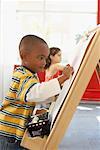 Children Drawing in Daycare