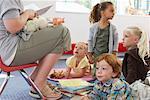 Children Hearing Story at Daycare