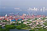 Blick auf Hafen Cartagena von Convento De La Popa, Cartagena, Kolumbien