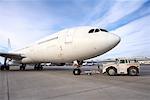 Airplane Being Pulled onto Runway, Toronto Pearson International Airport, Toronto, Ontario, Canada