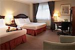 Hotel Room with Double Beds, Strathcona Htoel, Toronto, Ontario, Canada