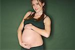 Porträt der schwangeren Frau